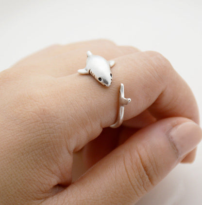 Bague enveloppante requin 