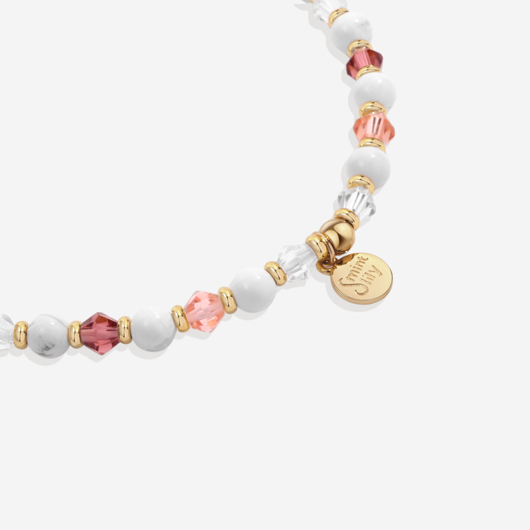 Bracelet d'amitié personnalisé en perles d'améthyste