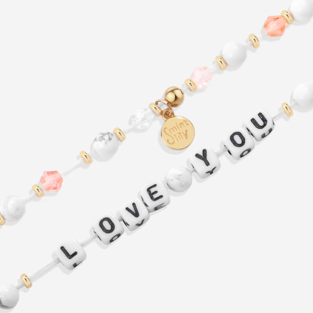 Bracelet d'amitié personnalisé en perles d'améthyste