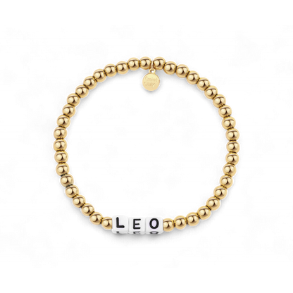 Bracelet d'amitié personnalisé en perles d'or imperméables