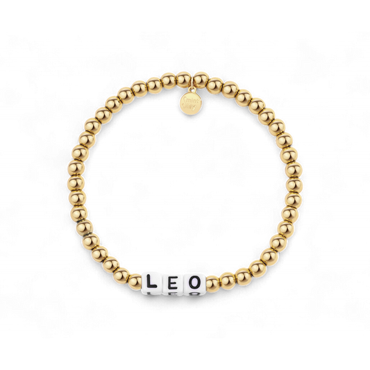Bracelet d'amitié personnalisé en perles d'or imperméables