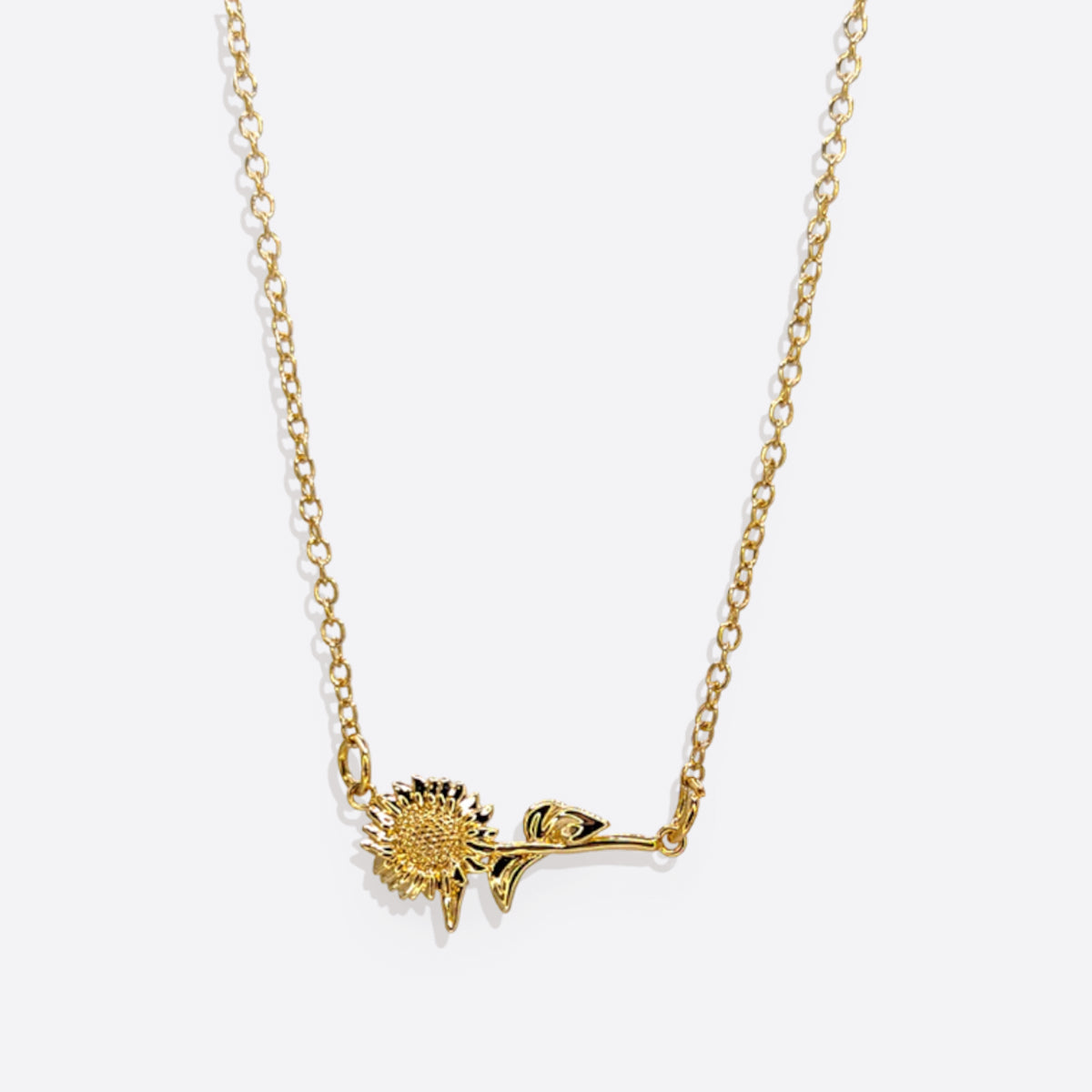 Collier délicat avec fleur de naissance