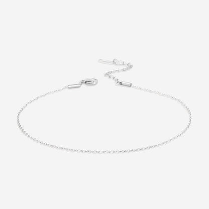 Bracelet de cheville délicat en chaîne torsadée