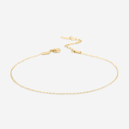Bracelet de cheville délicat en chaîne torsadée