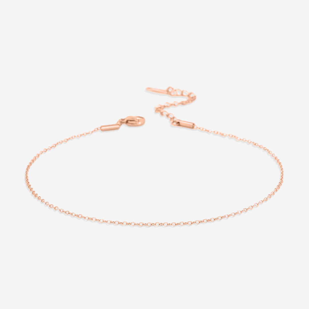 Bracelet de cheville délicat en chaîne torsadée