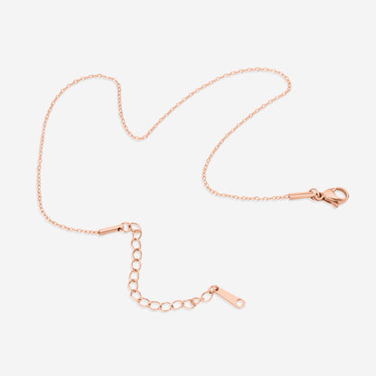 Bracelet de cheville délicat en chaîne torsadée