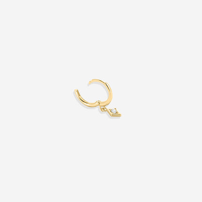 Dainty Diamond Charm Earrings
