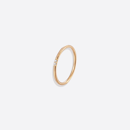 Bague empilable en diamants délicats