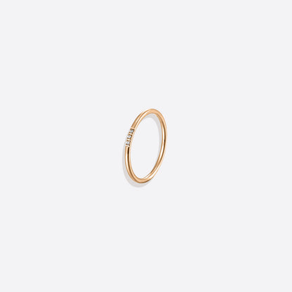 Bague empilable en diamants délicats