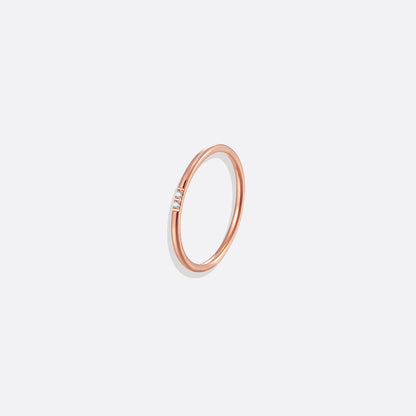 Bague empilable en diamants délicats