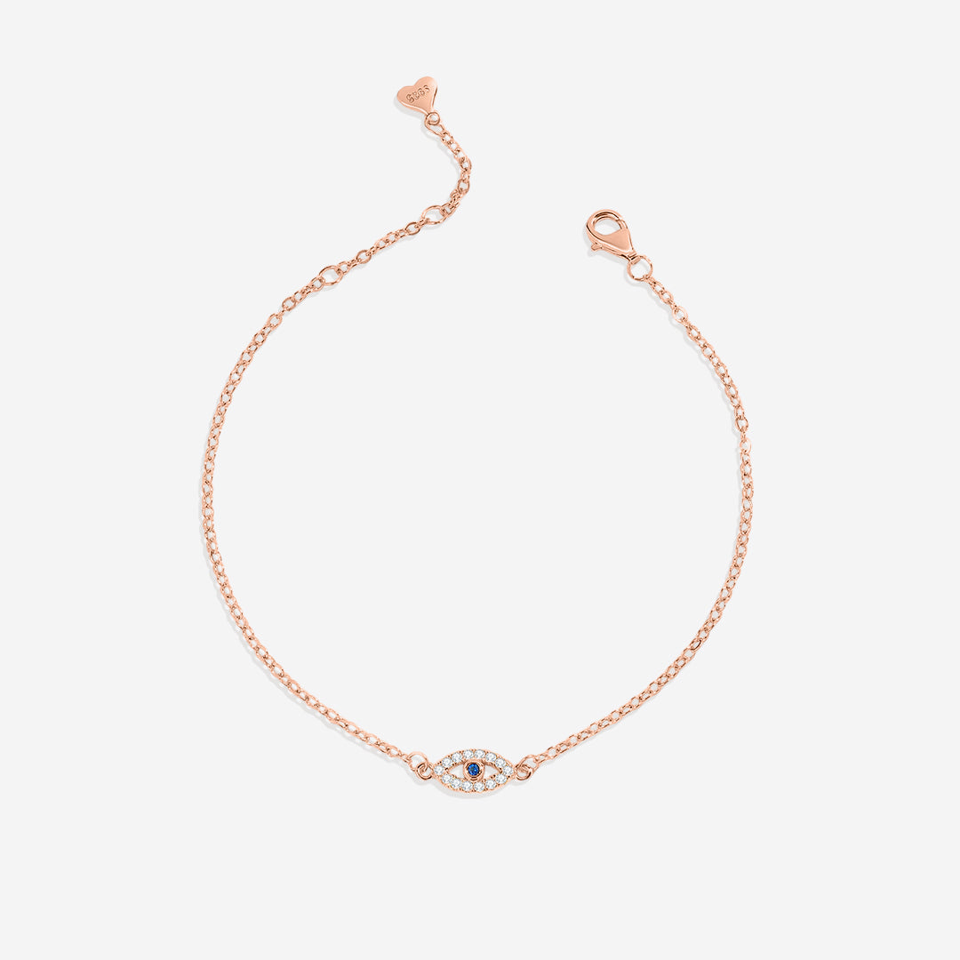 Zierliches Armband mit Bösem Blick-Anhänger