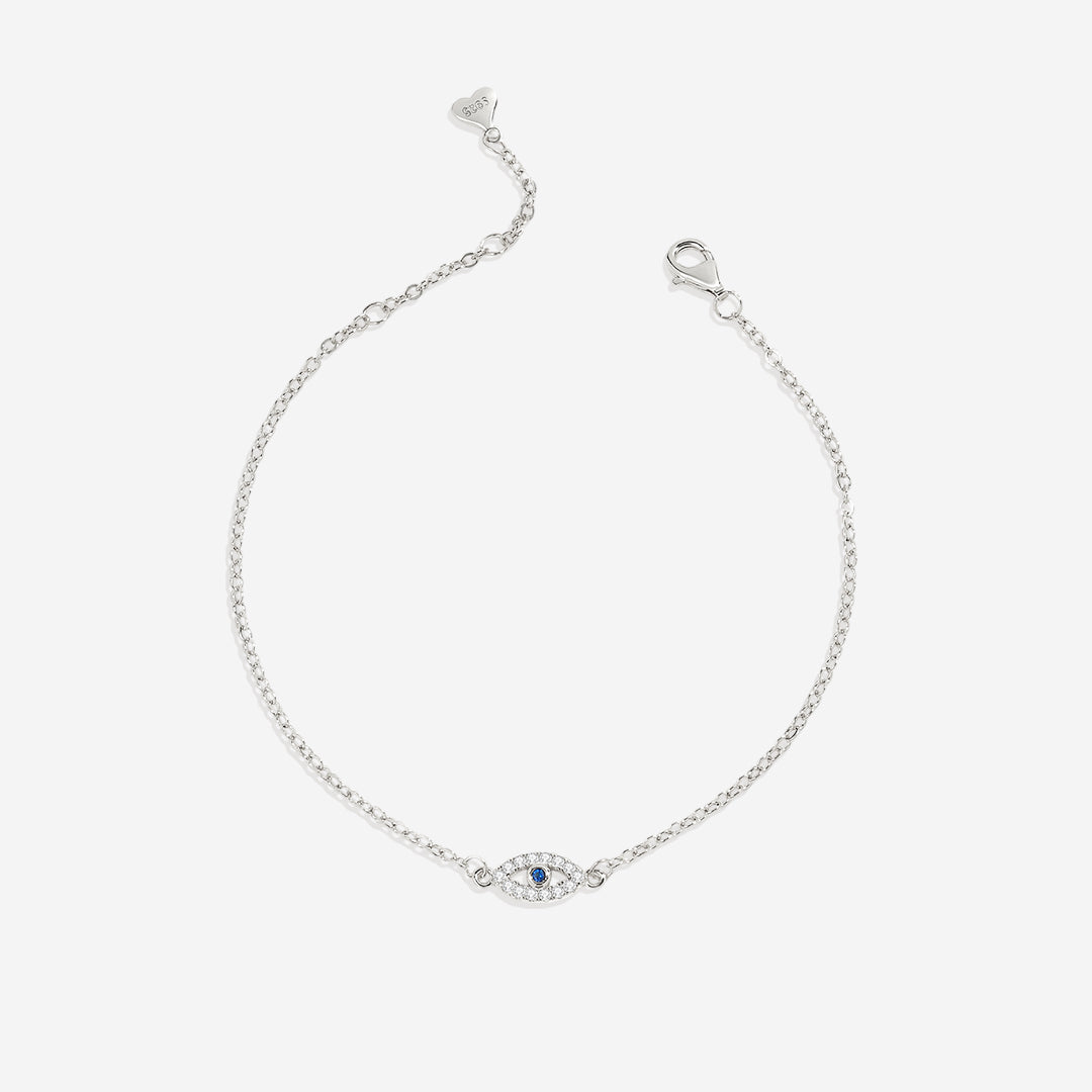 Zierliches Armband mit Bösem Blick-Anhänger