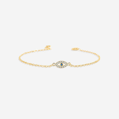 Zierliches Armband mit Bösem Blick-Anhänger