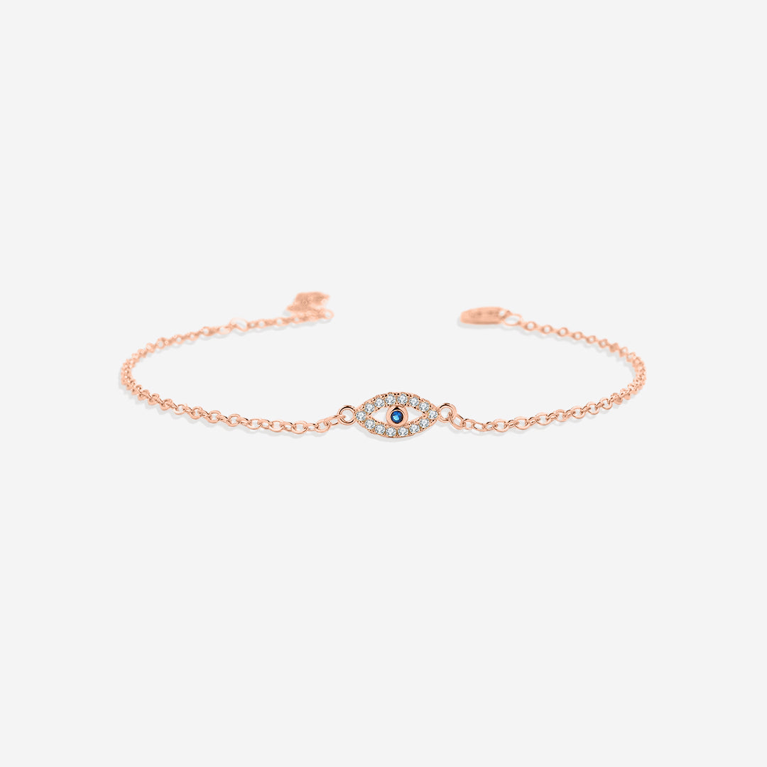 Zierliches Armband mit Bösem Blick-Anhänger