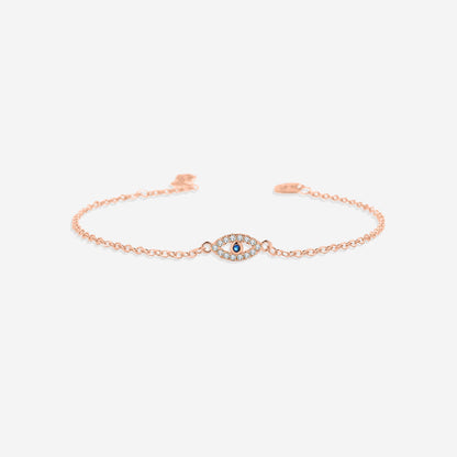 Zierliches Armband mit Bösem Blick-Anhänger