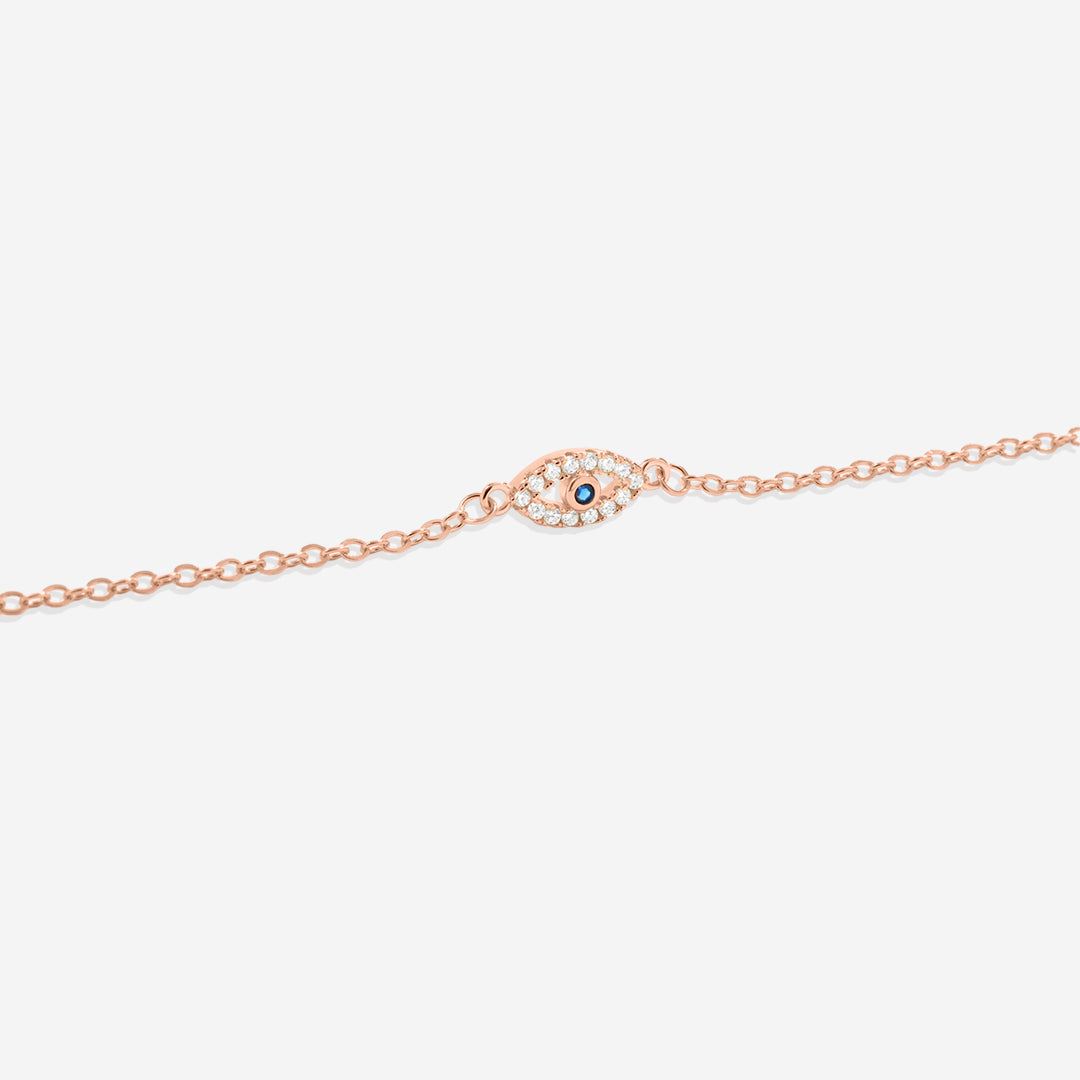 Zierliches Armband mit Bösem Blick-Anhänger