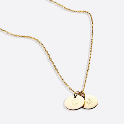 Collier délicat avec disque initial