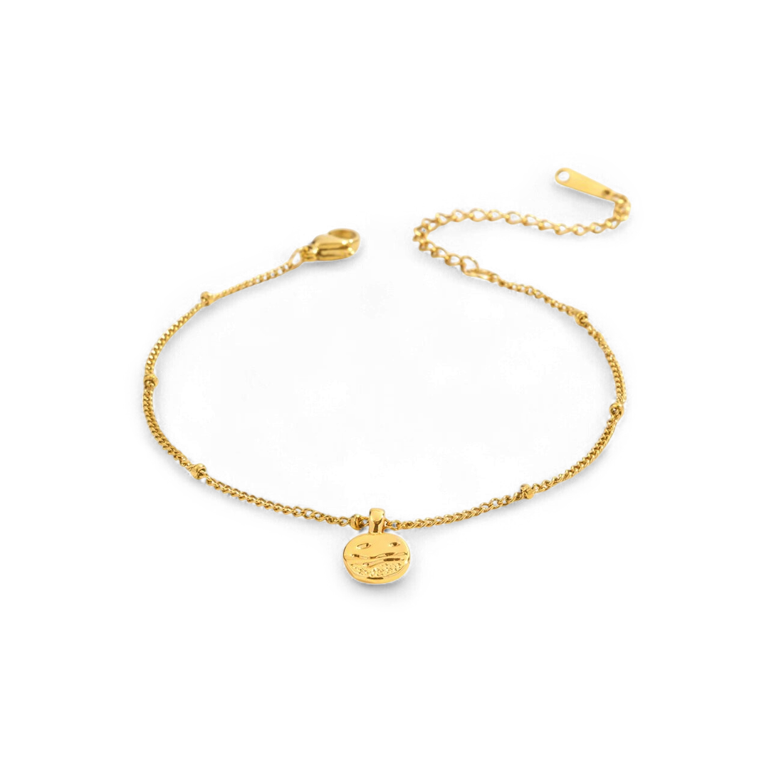 Bracelet délicat motif vagues côtières
