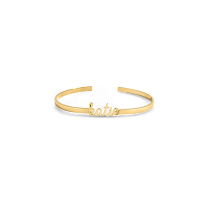 Dainty Name Cuff Bracelet