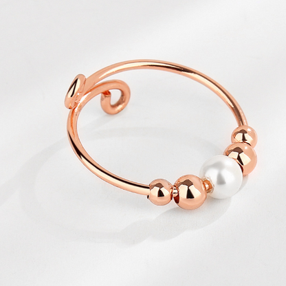 Bague délicate et ajustable en opale