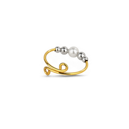 Bague délicate et ajustable en opale