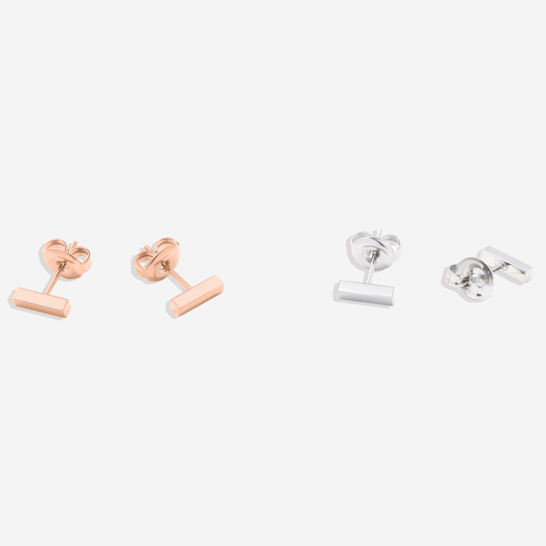 Boucles d'oreilles à barre délicate