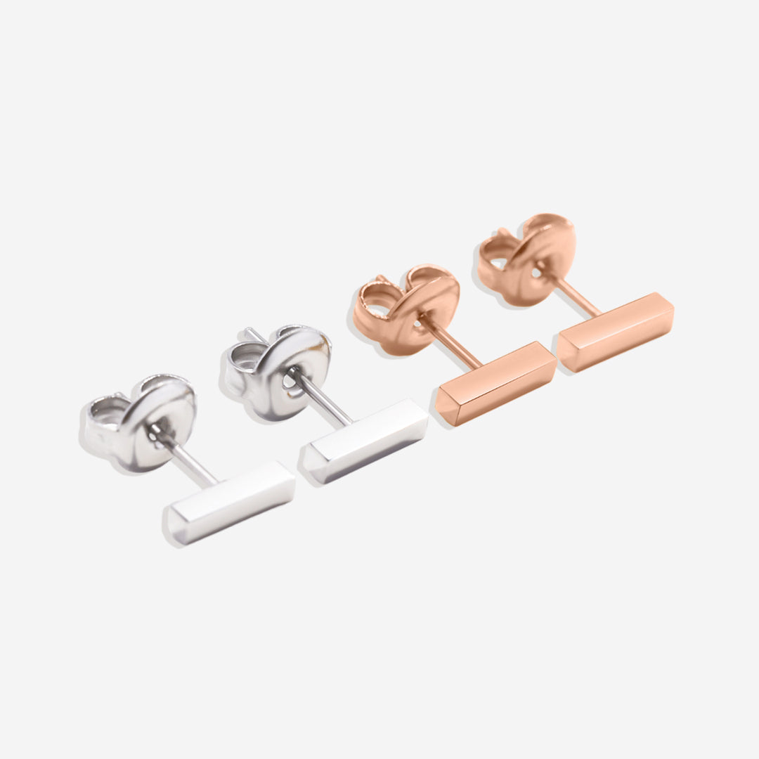 Boucles d'oreilles à barre délicate