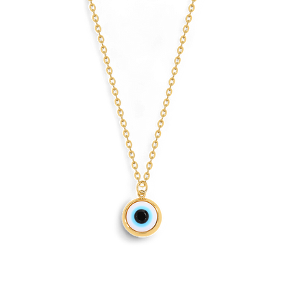 Dainty Boho Evil Eye Charm Necklace