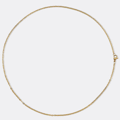 Collier délicat à chaîne torsadée