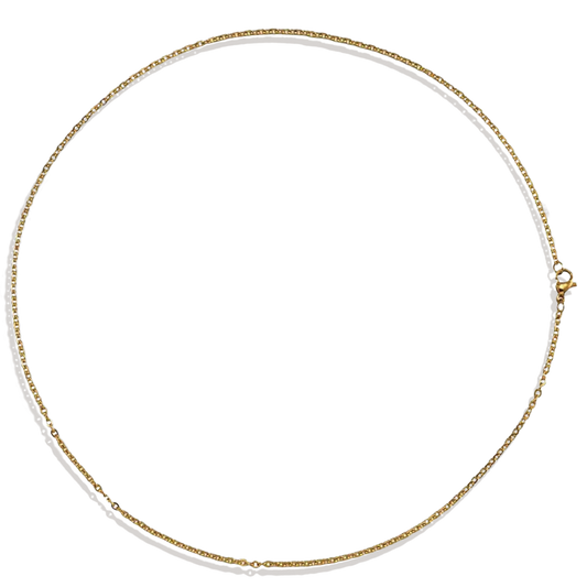 Collier délicat à chaîne torsadée