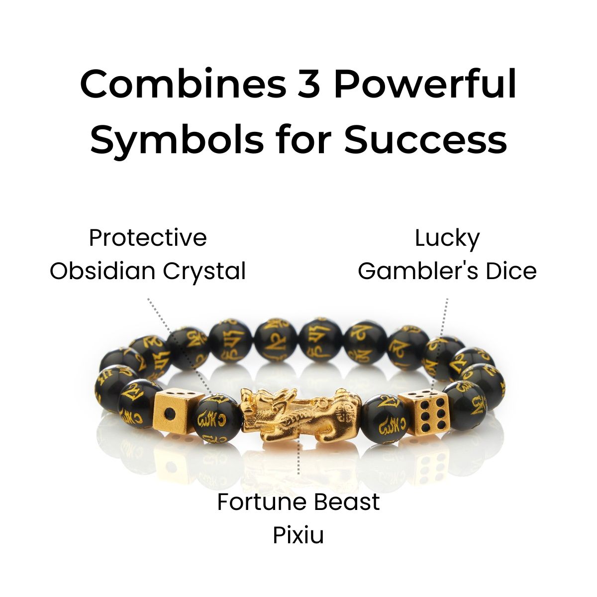 Debt Relief & Gambling Feng Shui Pixiu Bracelet - Maximum Success