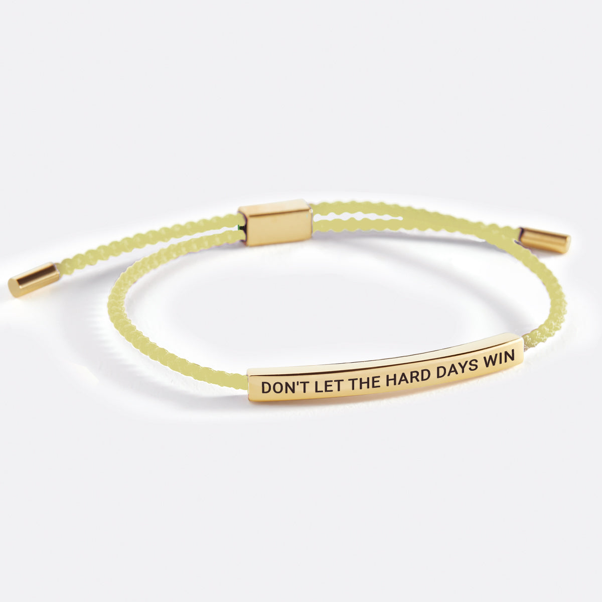 Bracelet d'inspiration « Ne laissez pas les jours difficiles gagner »