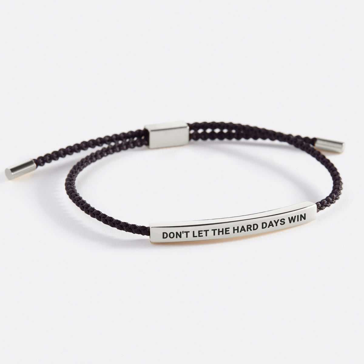 Bracelet d'inspiration « Ne laissez pas les jours difficiles gagner »