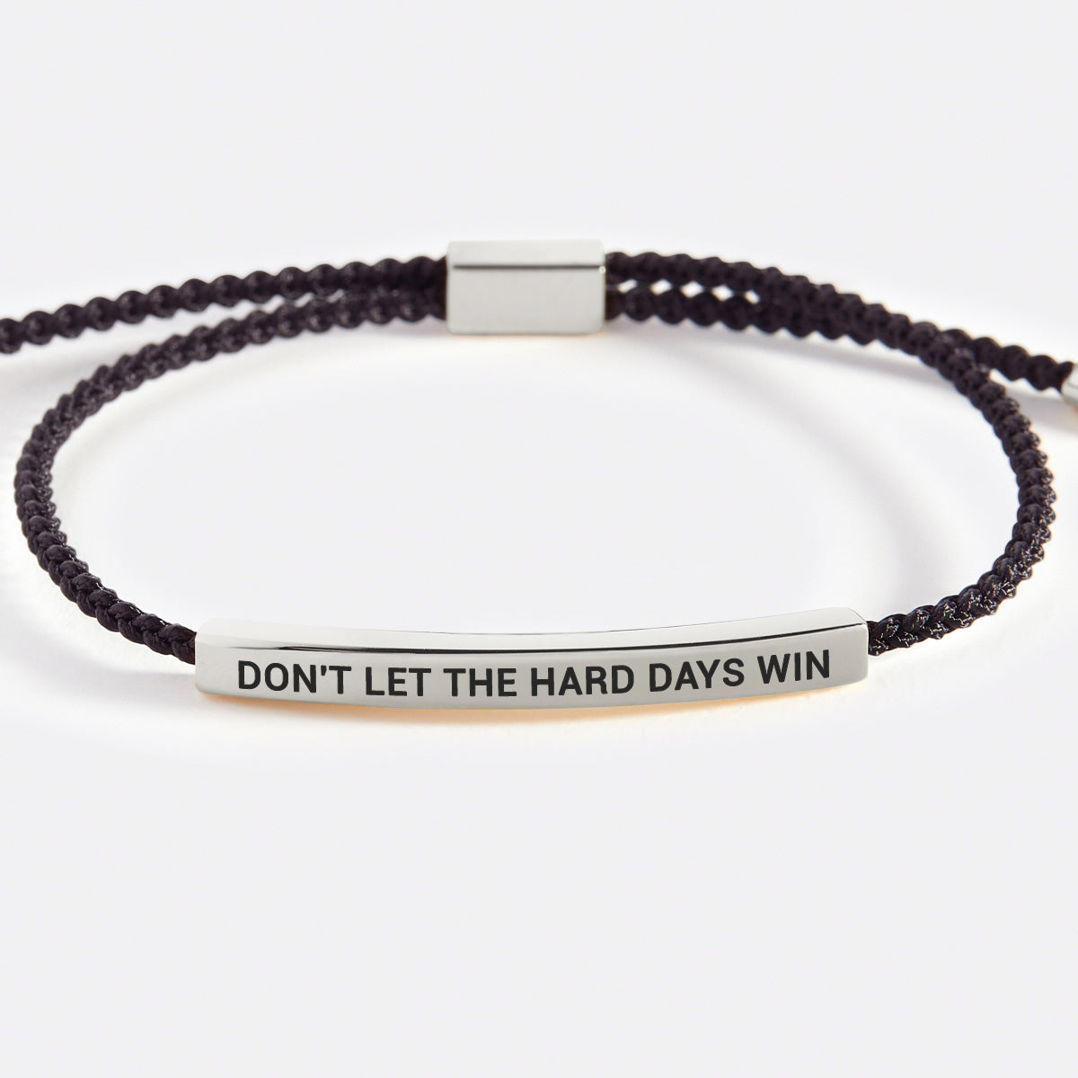 Bracelet d'inspiration « Ne laissez pas les jours difficiles gagner »