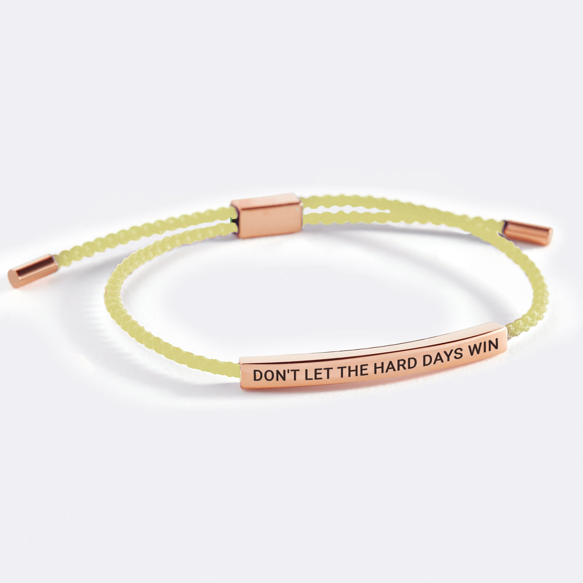 Bracelet d'inspiration « Ne laissez pas les jours difficiles gagner »