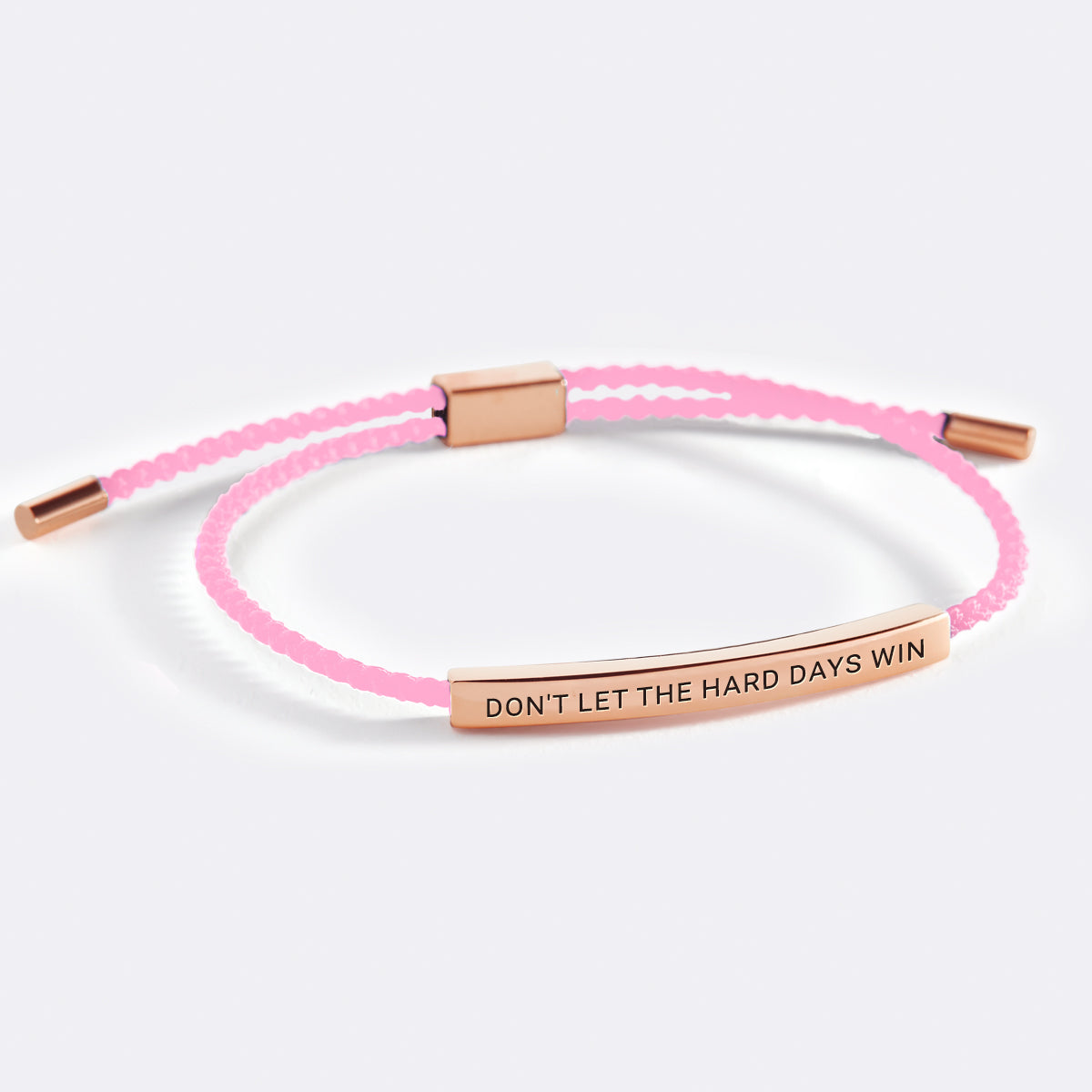 Bracelet d'inspiration « Ne laissez pas les jours difficiles gagner »
