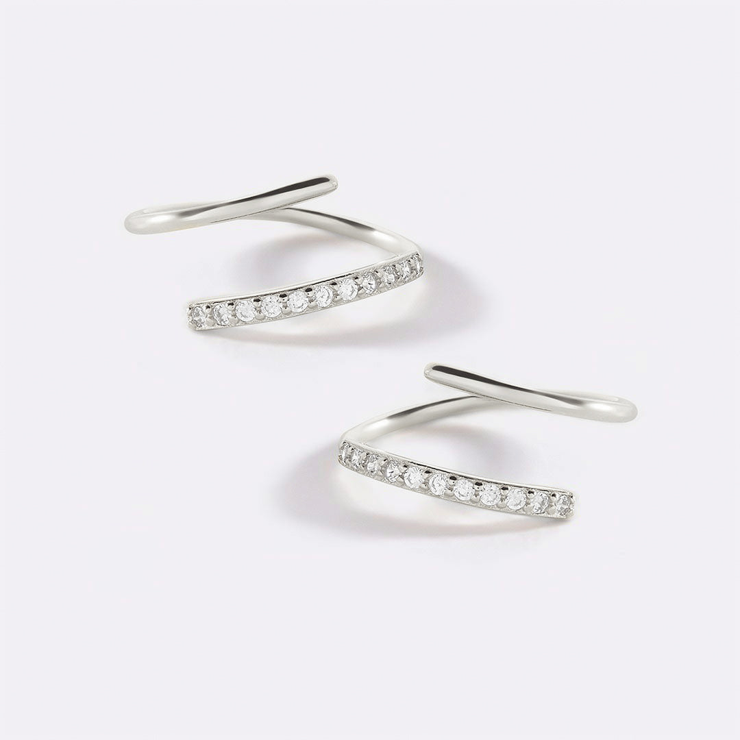 Boucles d'oreilles créoles à double boucle