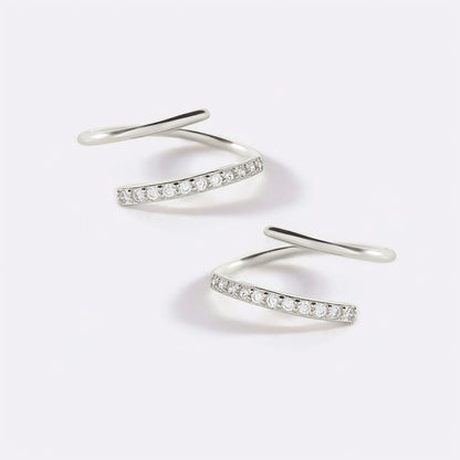 Boucles d'oreilles créoles à double boucle