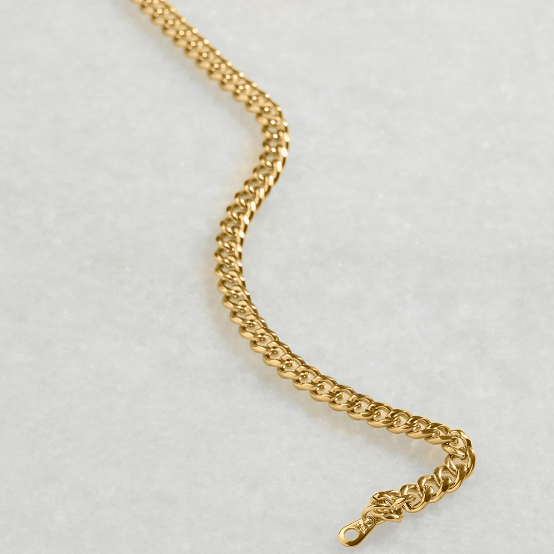 Collier chaîne cubaine de 8 mm