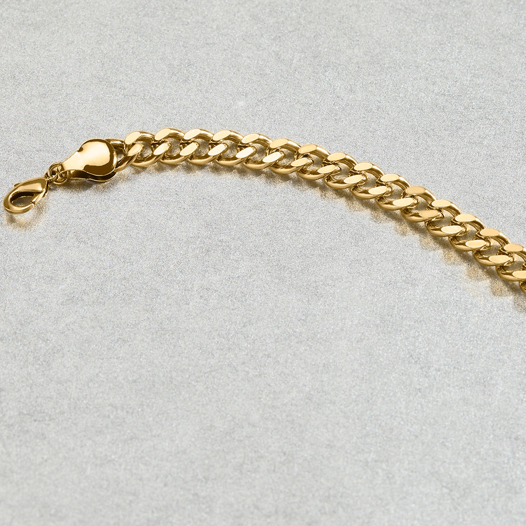 Bracelet à maillons cubains de 6 mm