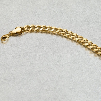 Bracelet à maillons cubains de 6 mm