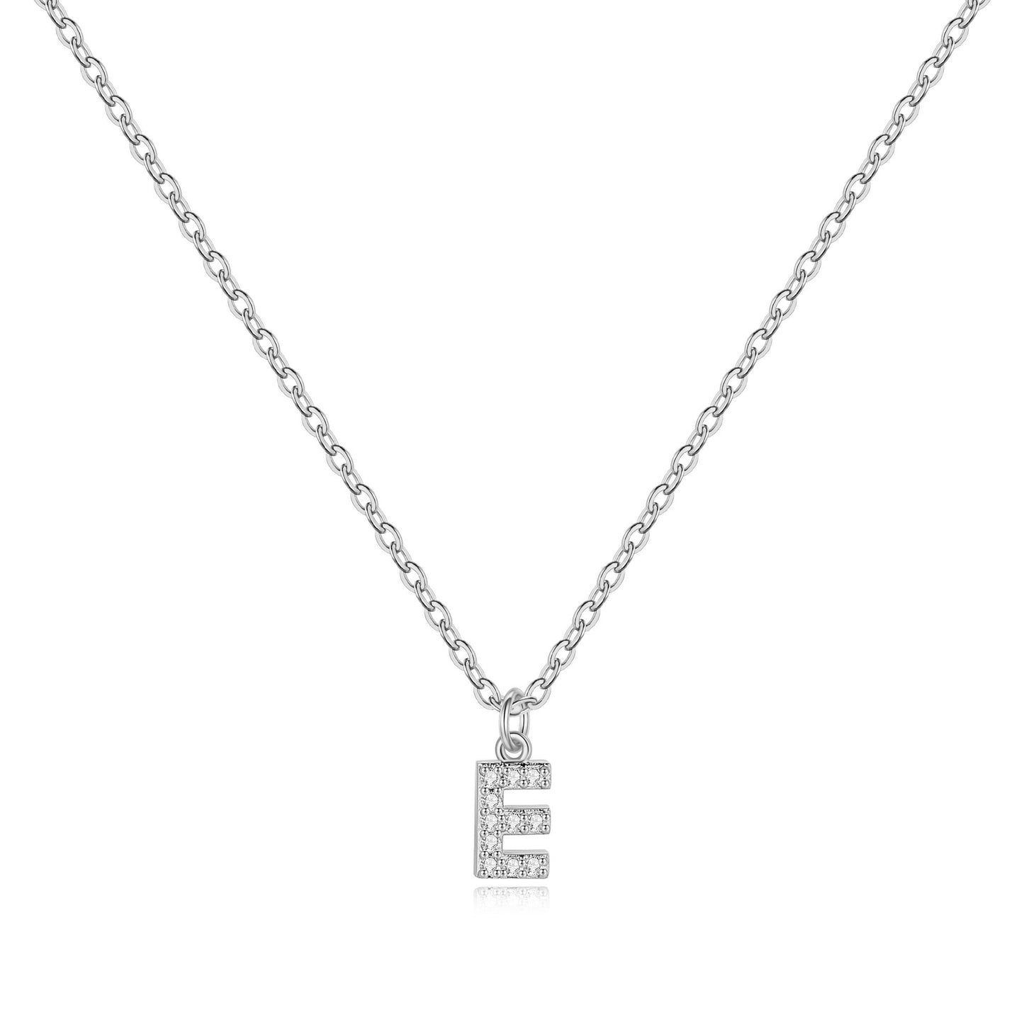 Pavé-Halskette mit Großbuchstaben