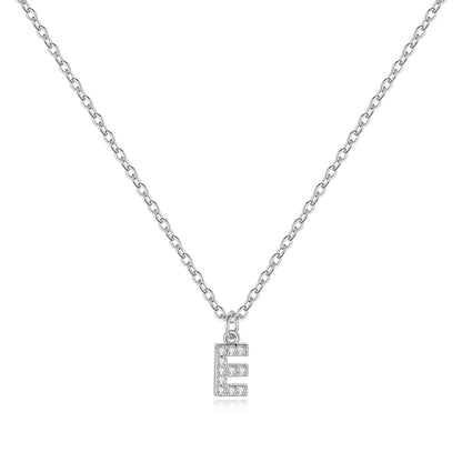 Pavé-Halskette mit Großbuchstaben