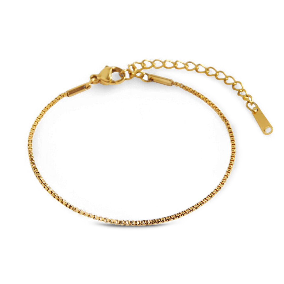 Bracelet chaîne boîte essentielle
