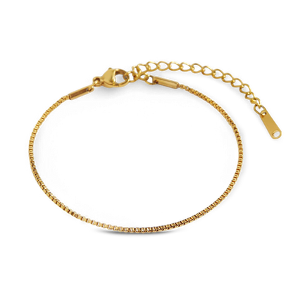 Bracelet chaîne boîte essentielle