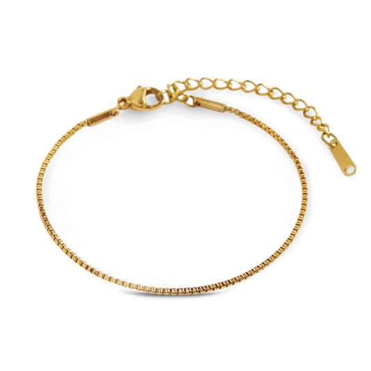 Bracelet chaîne boîte essentielle