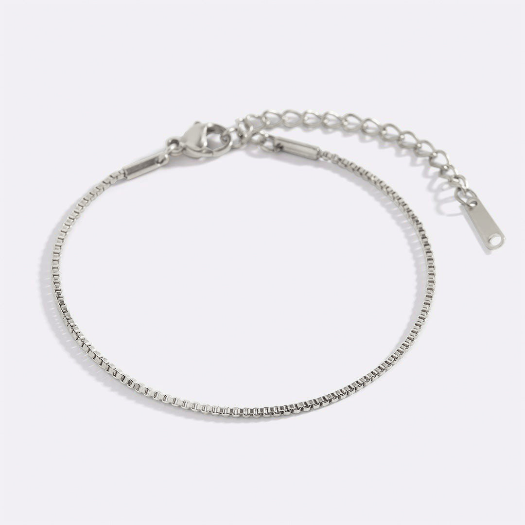 Bracelet chaîne boîte essentielle