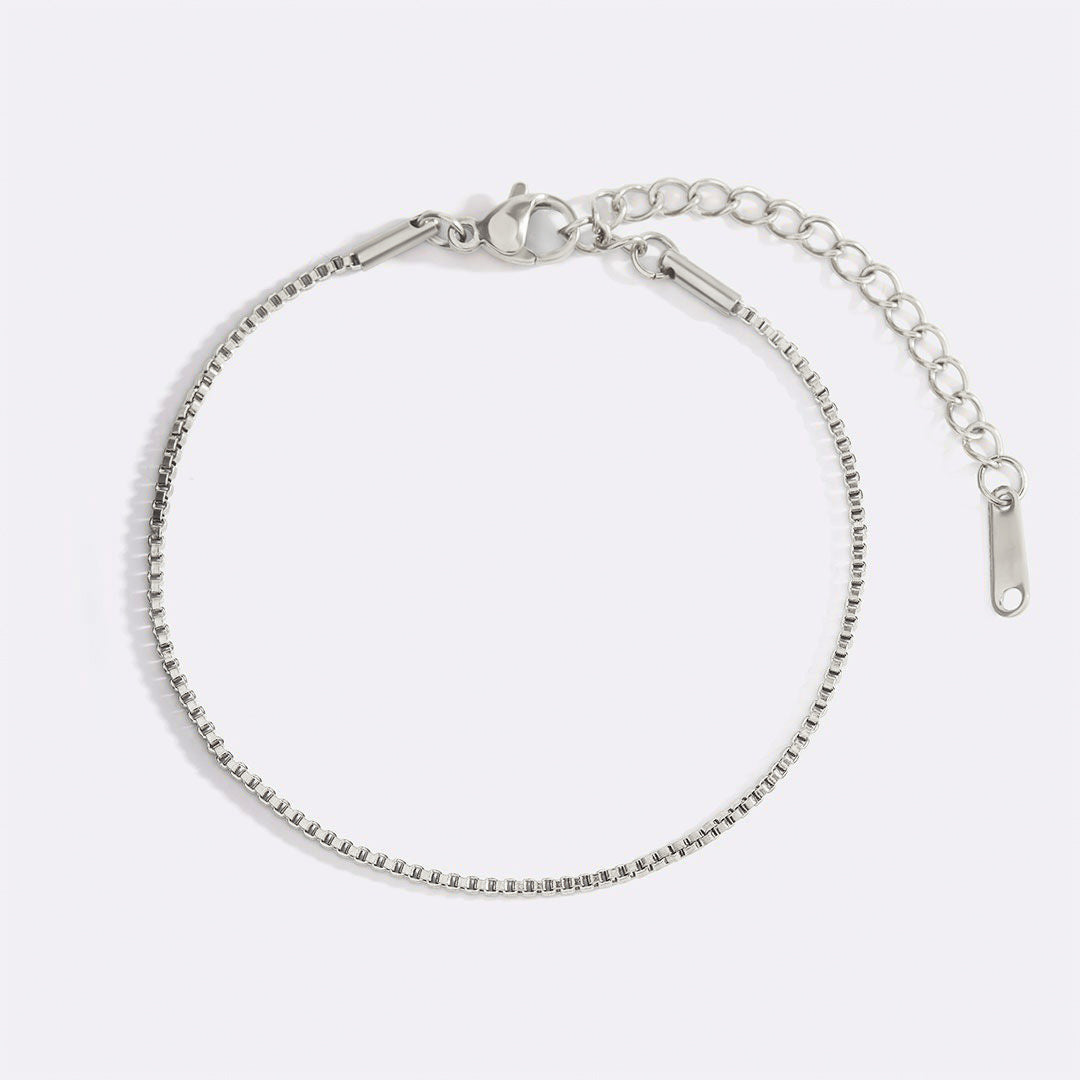 Bracelet chaîne boîte essentielle
