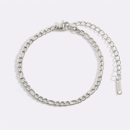Bracelet chaîne Figaro essentiel