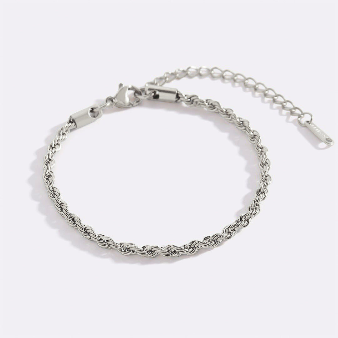 Bracelet chaîne corde essentiel